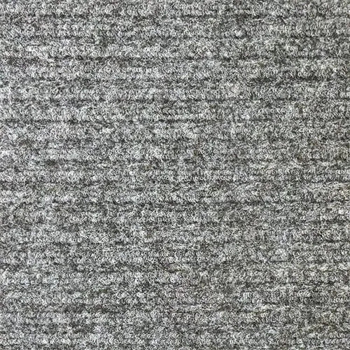 Felpudo de Poliéster Acento Doble Línea 90x60 cm Gris Oscuro