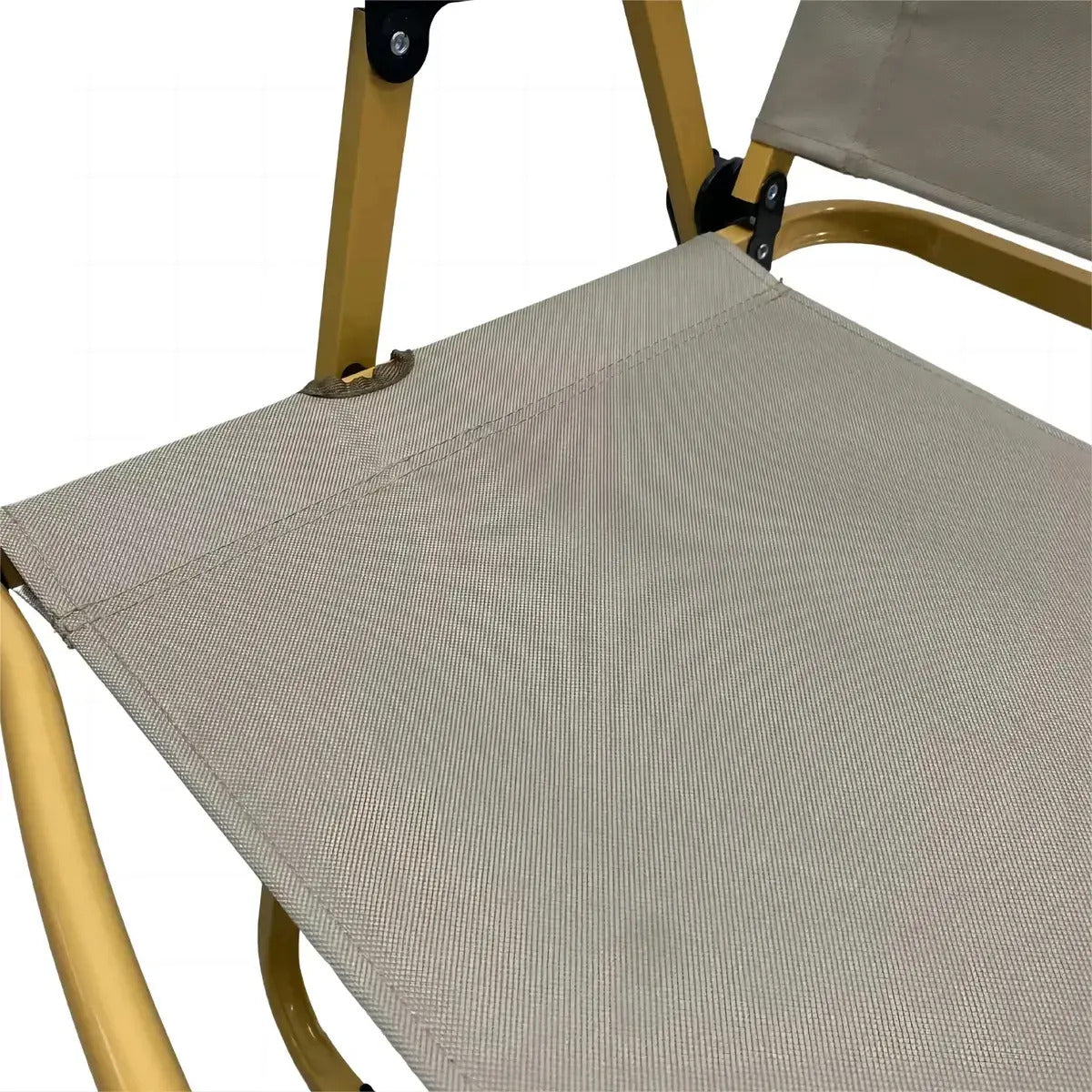 Reposera Playera Plegable con Apoyabrazos de Madera Negro