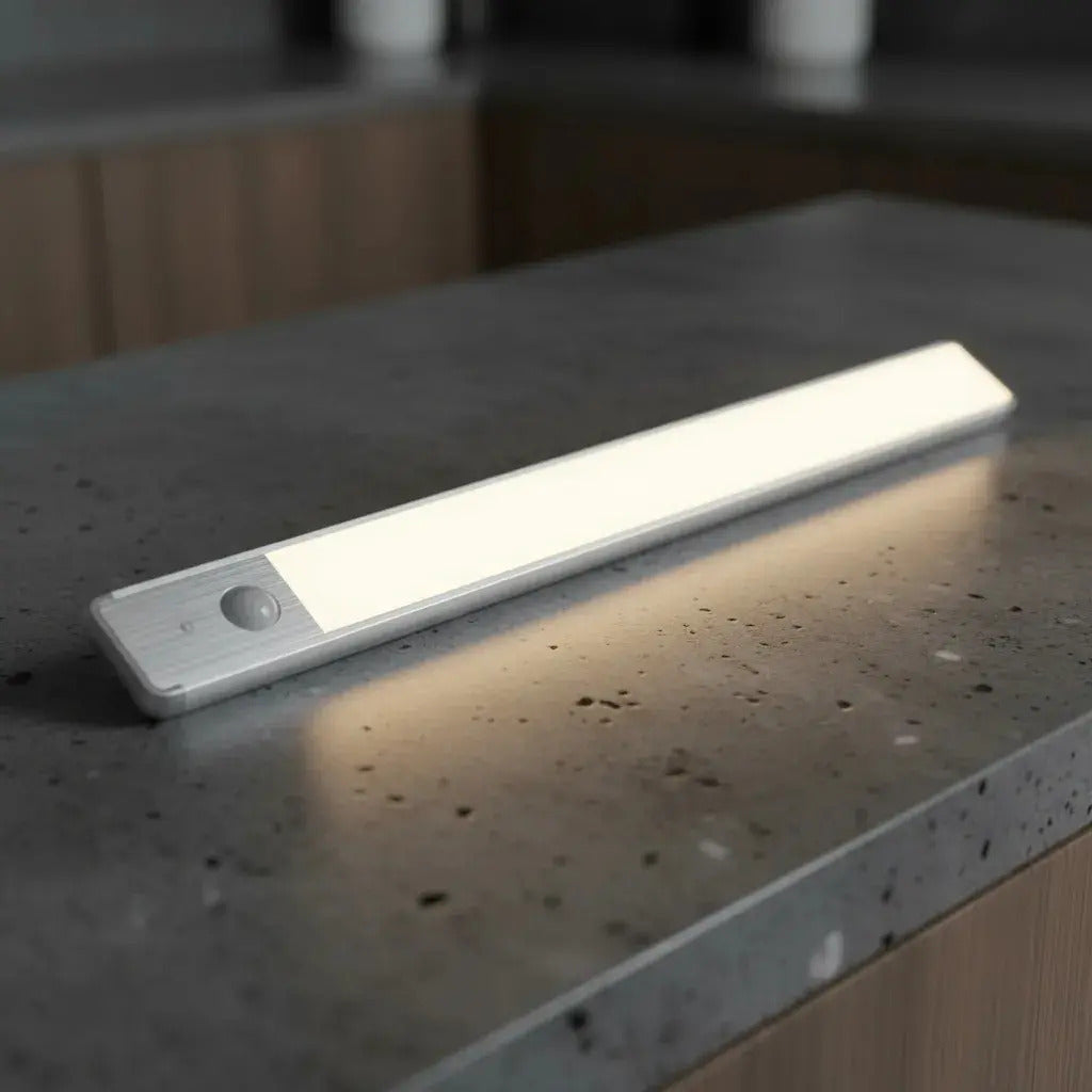 Barra Luz Led 60cm Combo X 2 Aluminio Bajo Alacena Cocina Luz Cálido Fría Neutra Veoquiero