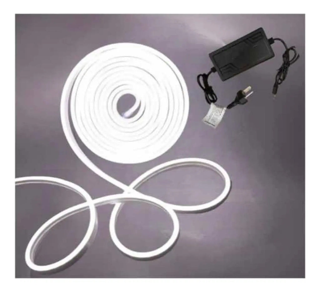Kit Manguera Neón LED 5 m IP65 con Fuente y Ficha 12V
