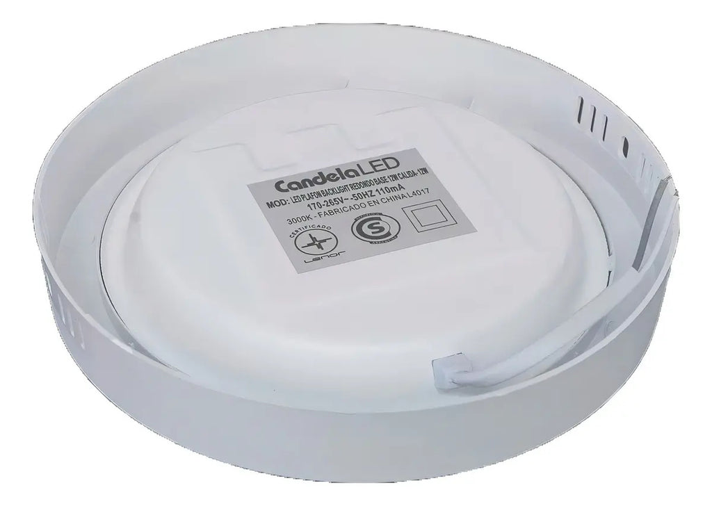 Plafón LED Candela Redondo 18W Luz Fría 6500K
