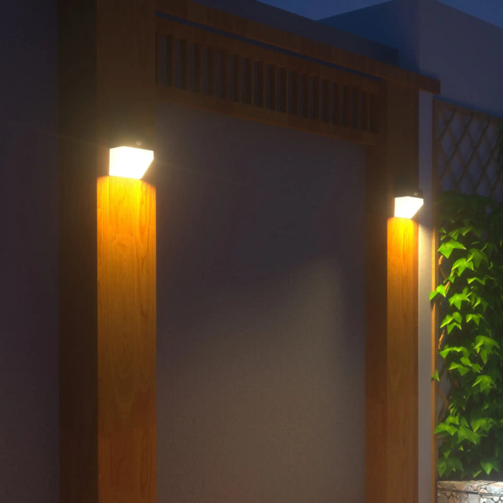 Aplique Solar LED Exterior con Sensor de Movimiento Luz Cálida
