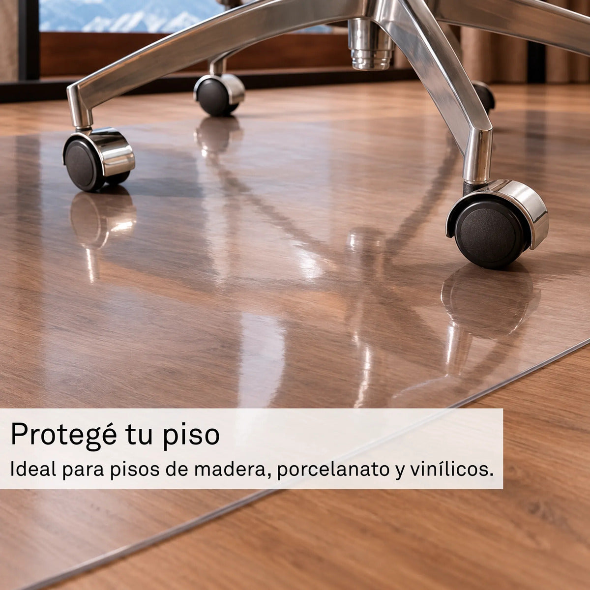 Protector de Piso Bajo Escritorio PVC Premium 2 mm YUKA