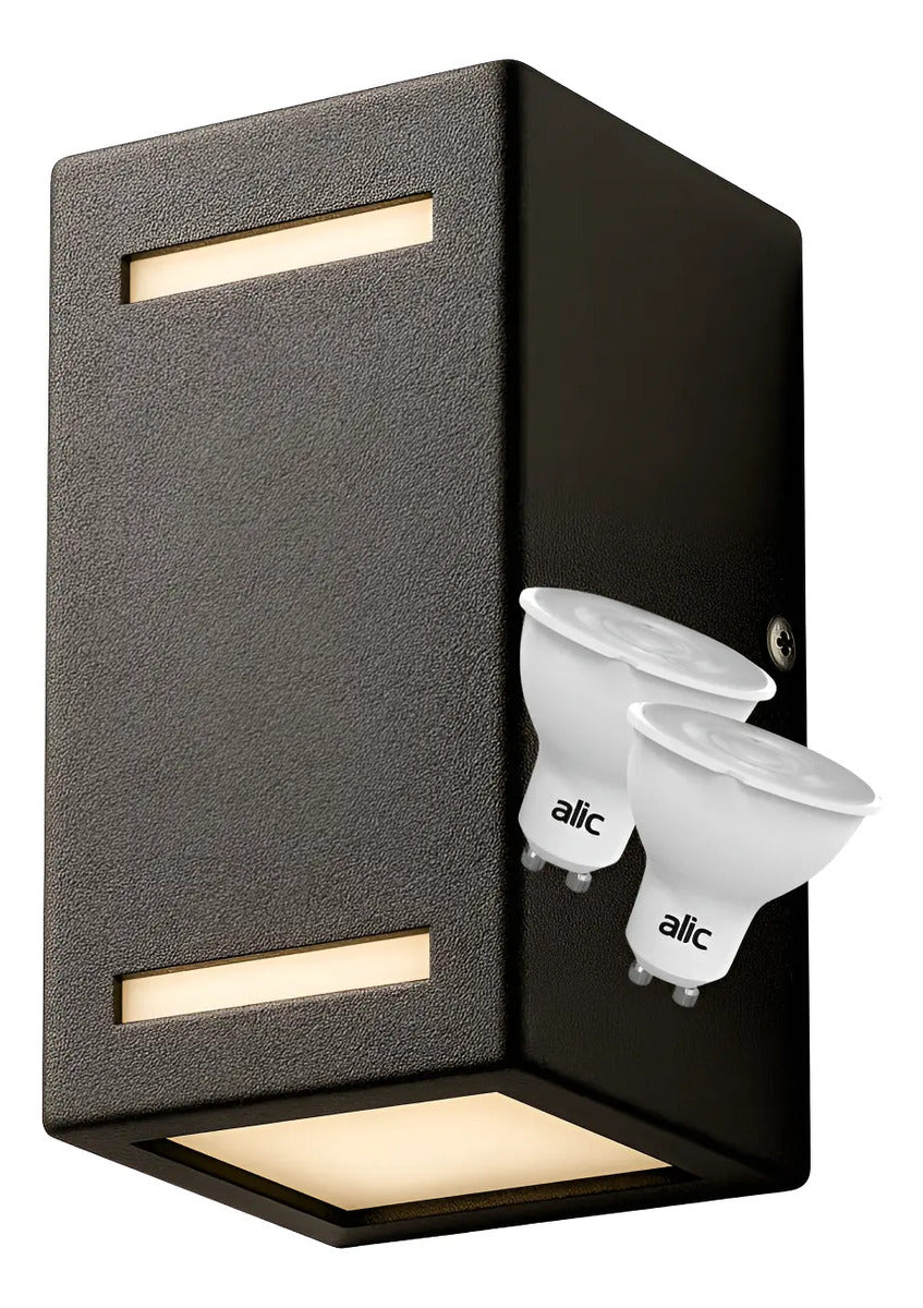 Aplique de Pared Bidireccional Exterior GU10 Chapa Inoxidable