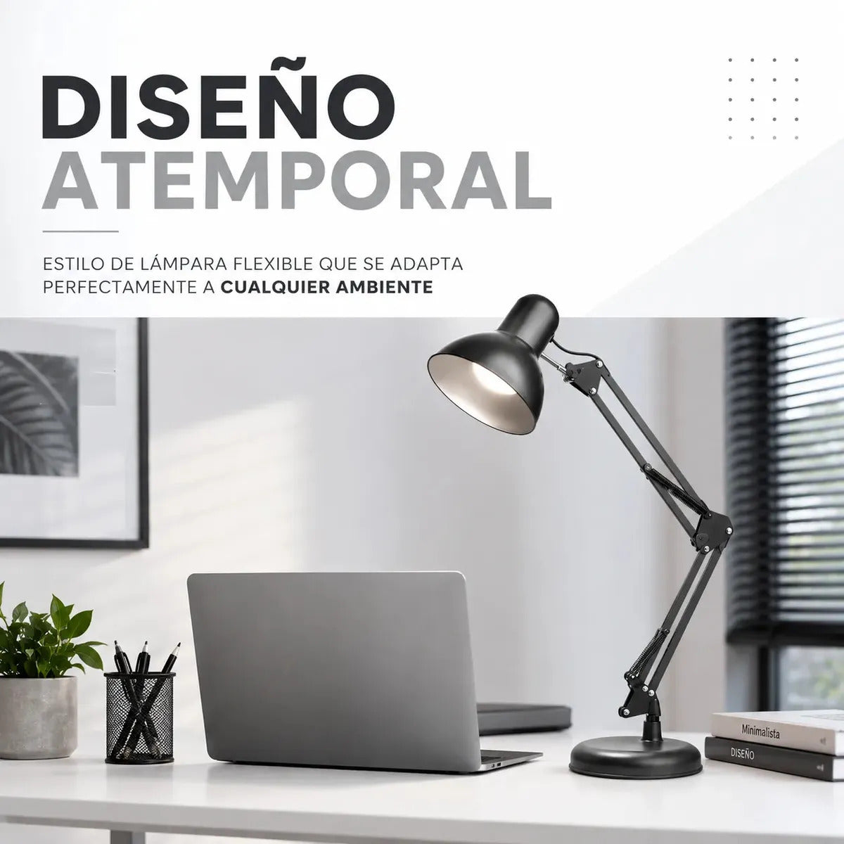 Lámpara de Escritorio Trafolec Articulada Mesa y Morsa E27
