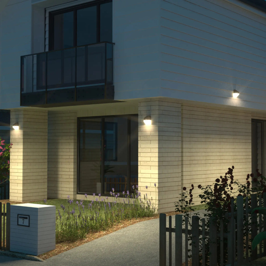 Aplique Solar LED Exterior con Sensor de Movimiento Luz Cálida