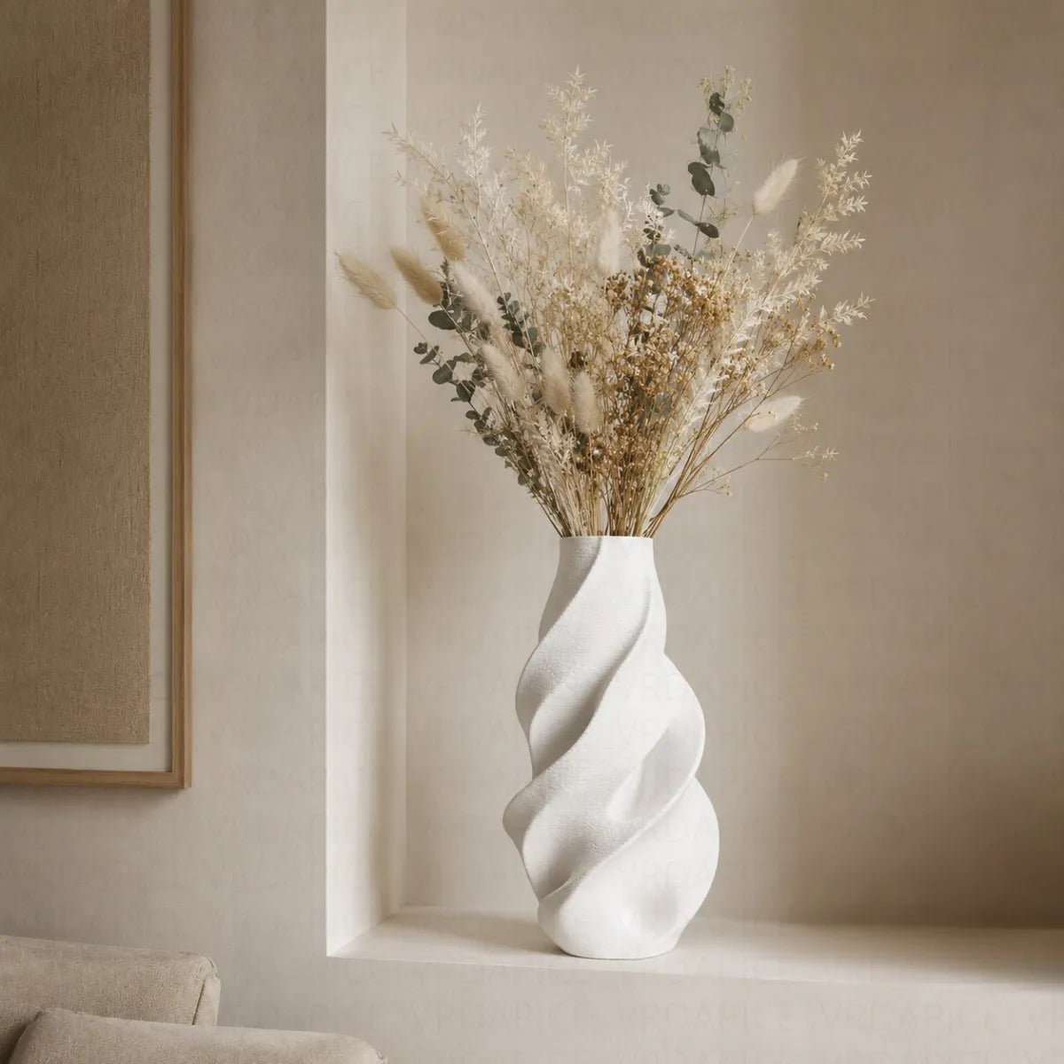 Florero Jarrón Nórdico Twists Minimalista 18 cm