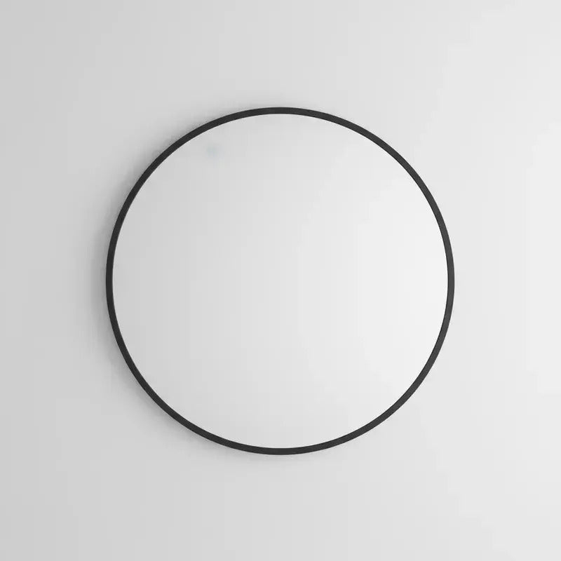 Espejo Circular Deco 60 cm con Marco Negro