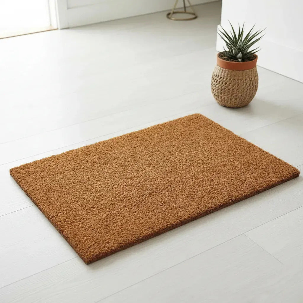 Felpudo de Coco Natural 60x40 cm Antideslizante