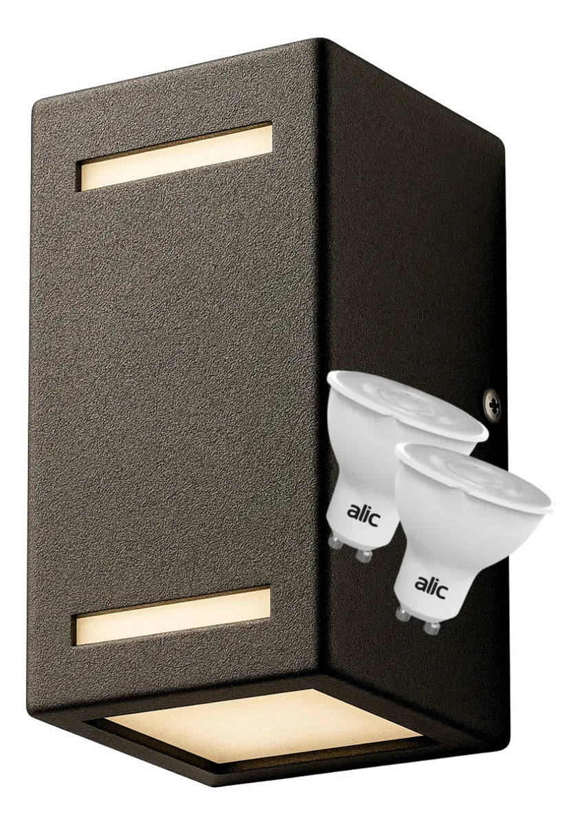 Aplique de Pared Bidireccional Exterior x6 con Lámparas GU10