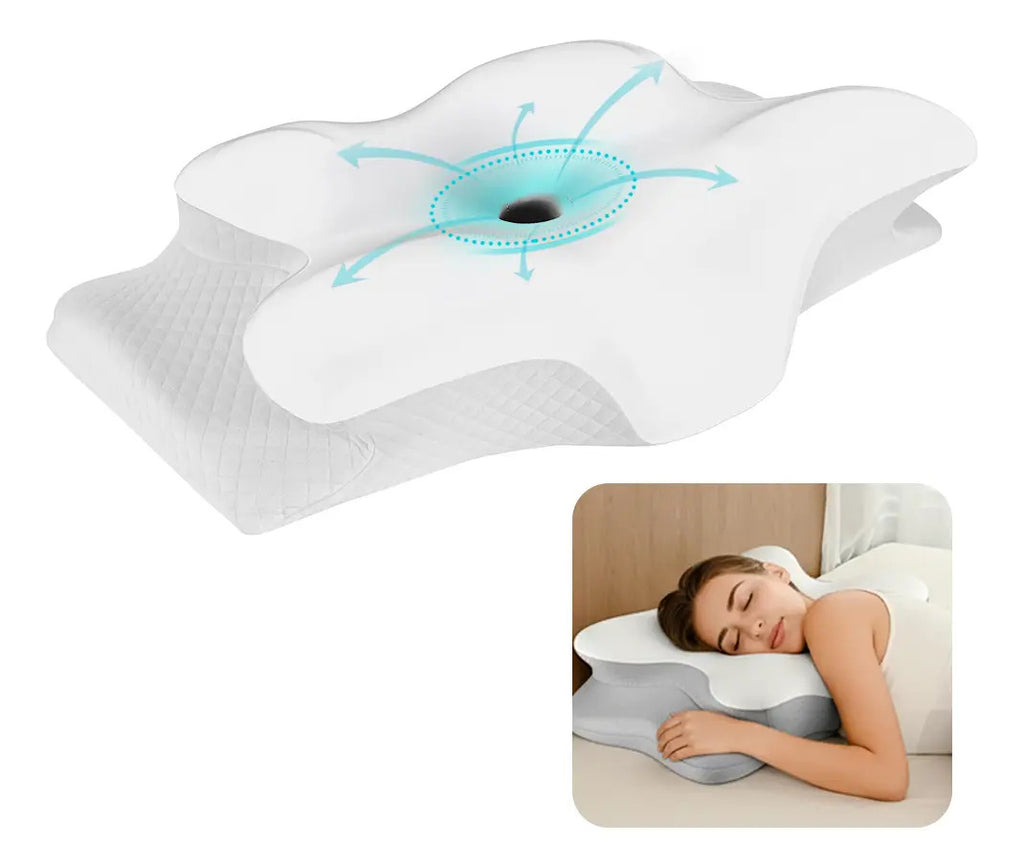 Almohada Cervical Gadnic Memory Foam Diseño Mariposa
