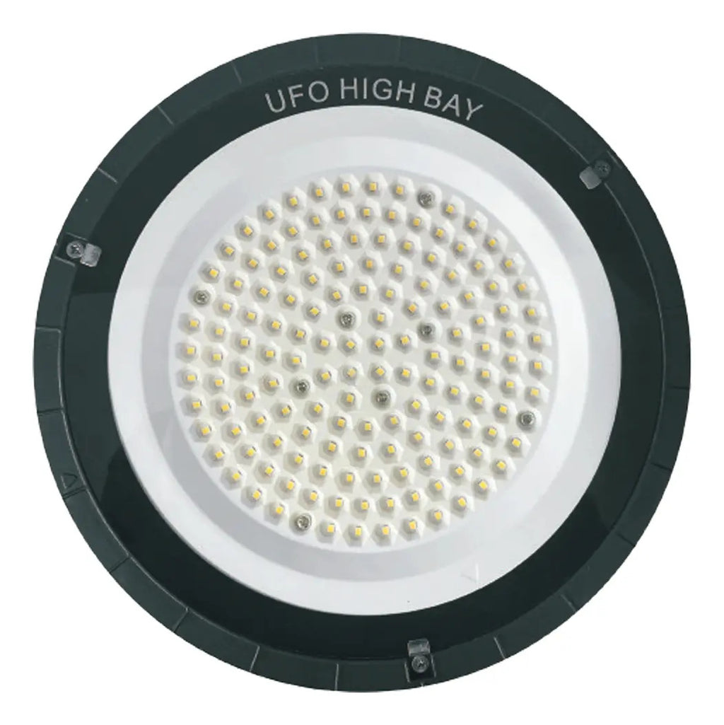 Lámpara LED Galponera Industrial UFO 100W Luz Fría 6500K