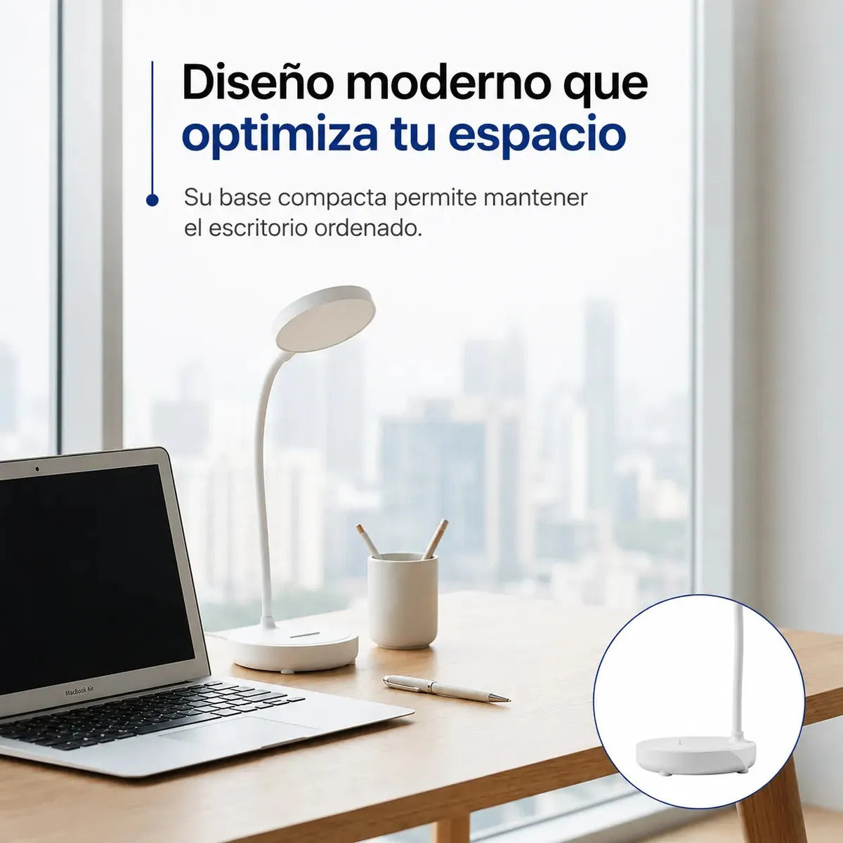 Velador LED Flexible Táctil Trafolec Luz Regulable