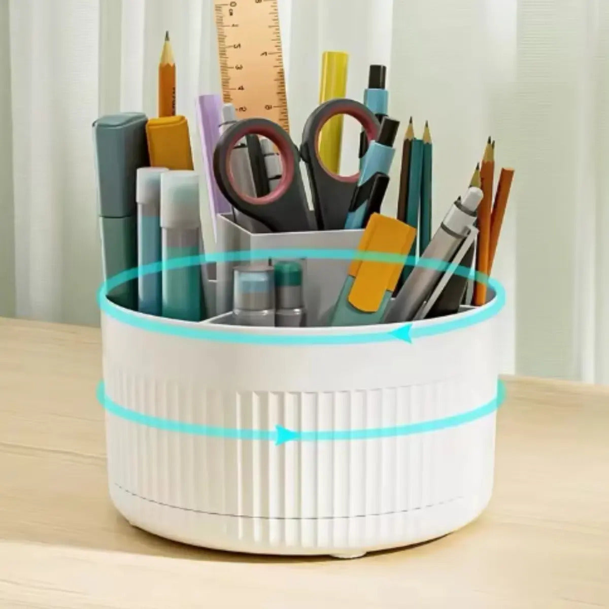 Organizador de Maquillaje Giratorio 5 Compartimientos