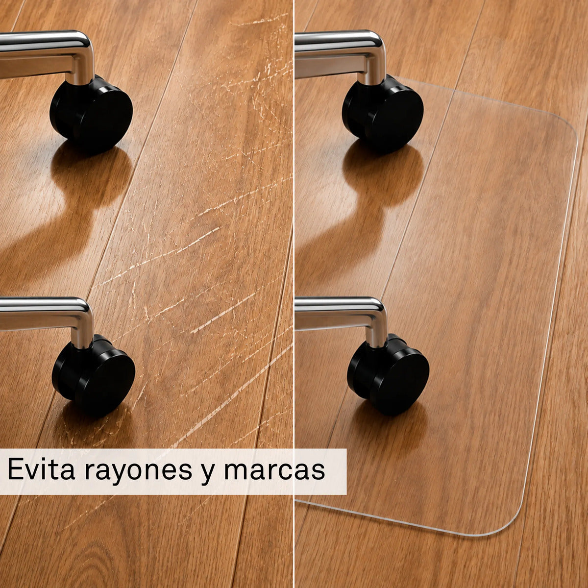 Protector de Piso Bajo Escritorio PVC Premium 2 mm YUKA