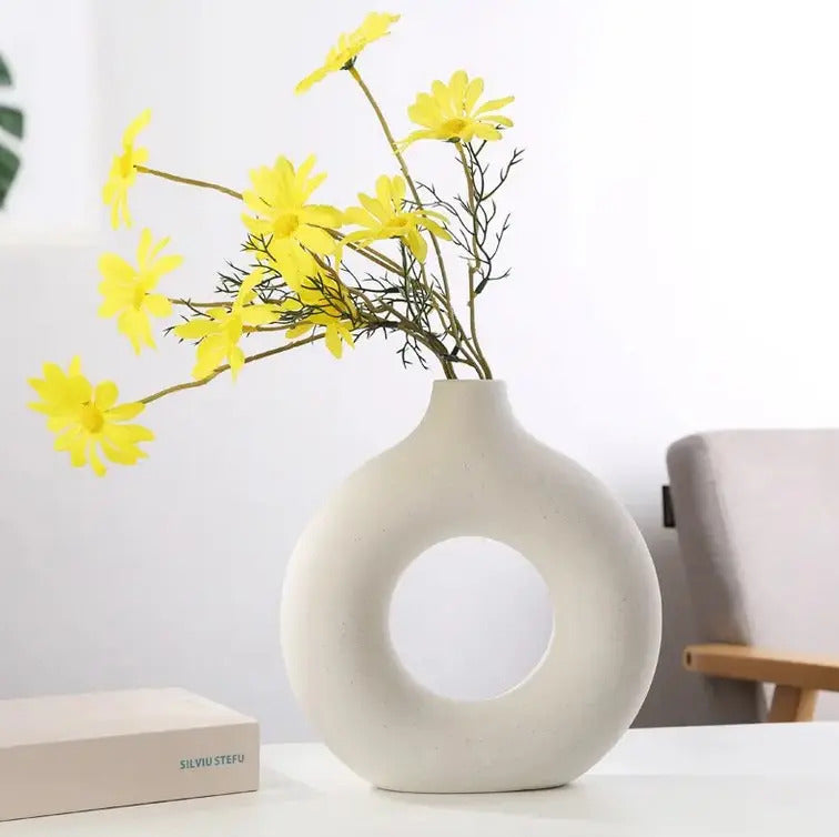 Florero de Cerámica Nórdico Dona 20 cm