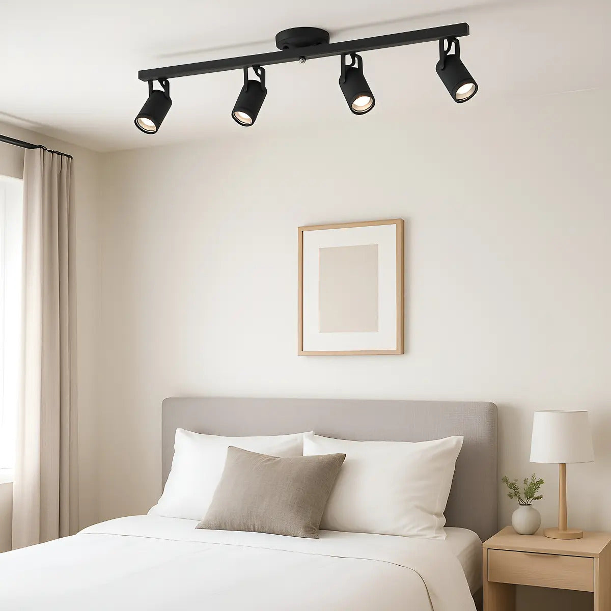 Aplique de Techo Barral Slim 4 Spots con Dicroicas LED