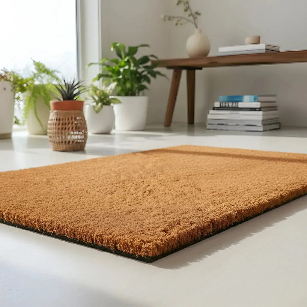 Felpudo de Coco Natural 60x40 cm Antideslizante