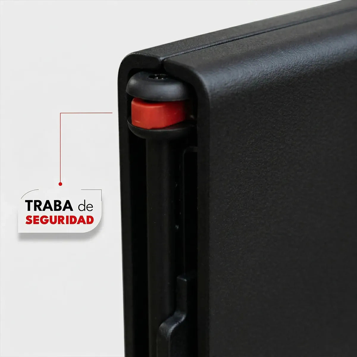 Mesa Plegable Exterior 180 cm Polipropileno y Hierro Negro