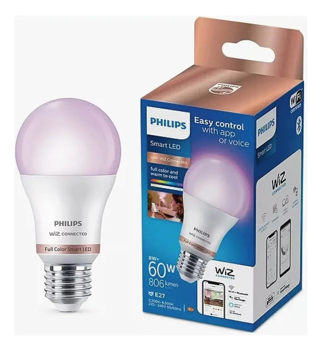Lámpara Philips Smart LED 8W E27 Wi-Fi RGBW