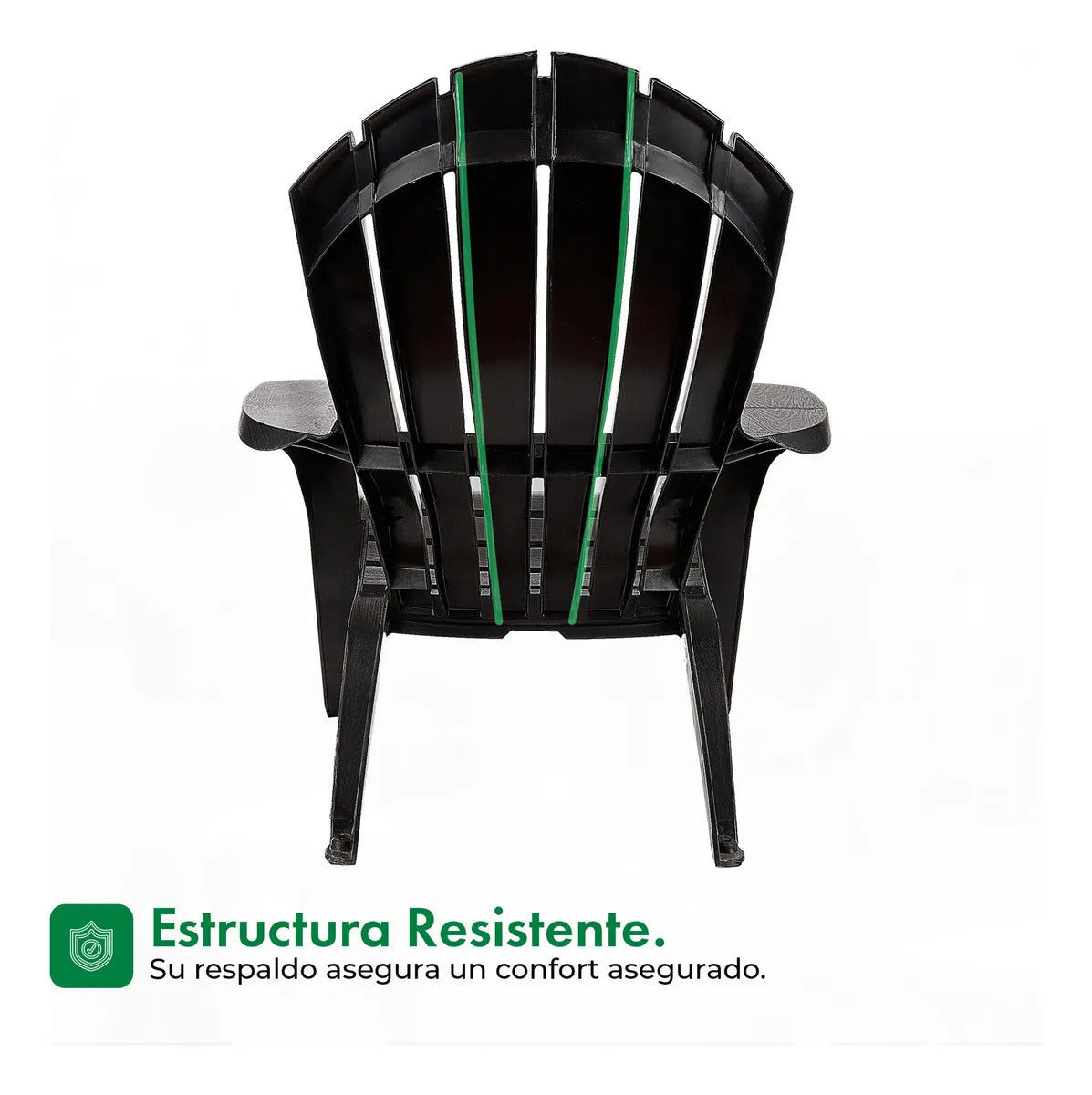 Set x4 Sillones Miami + Mesa Puket Gardenlife Negro