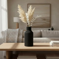 Jarrón Florero Botella Decorativo 17 cm Negro