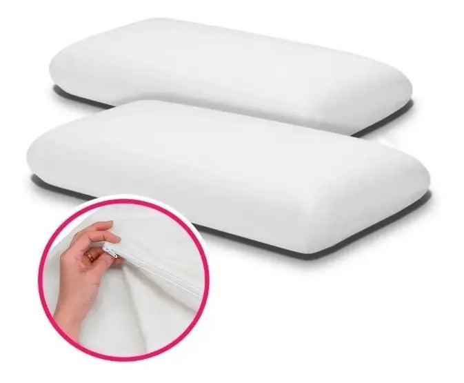 Set x2 Almohadas Viscoelásticas 60x35 cm con Fundas