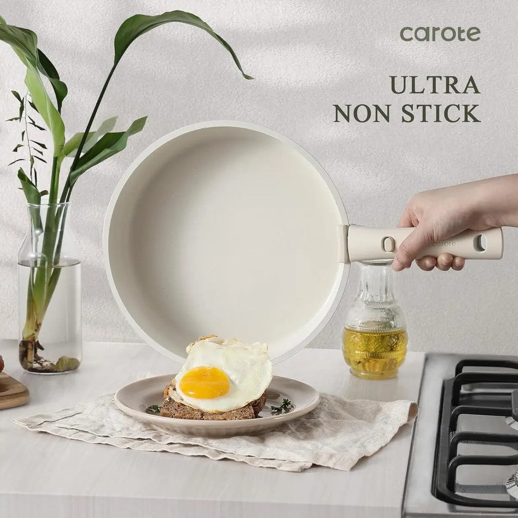 Juego Carote 6 Piezas Antiadherente con Mangos Desmontables