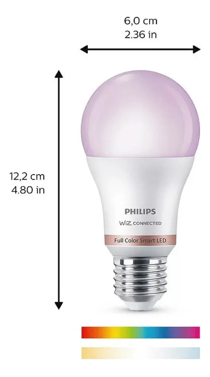 Lámpara Philips Smart LED 8W E27 Wi-Fi RGBW