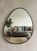 Espejo Irregular Orgánico Turín 65x55 cm Marco Negro
