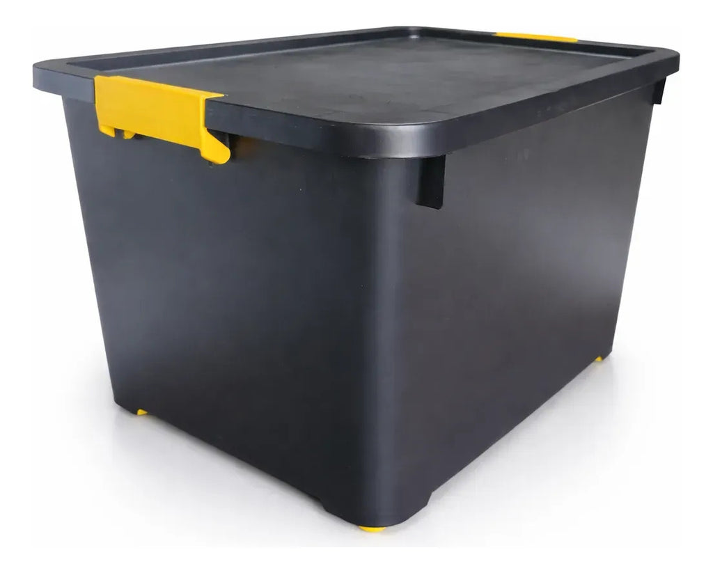 Cajas Organizadoras 60 L con Ruedas y Trabas — Pack x2