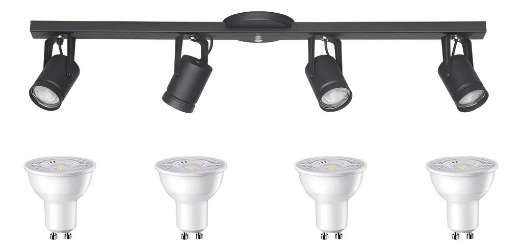Aplique de Techo Barral Slim 4 Spots con Dicroicas LED