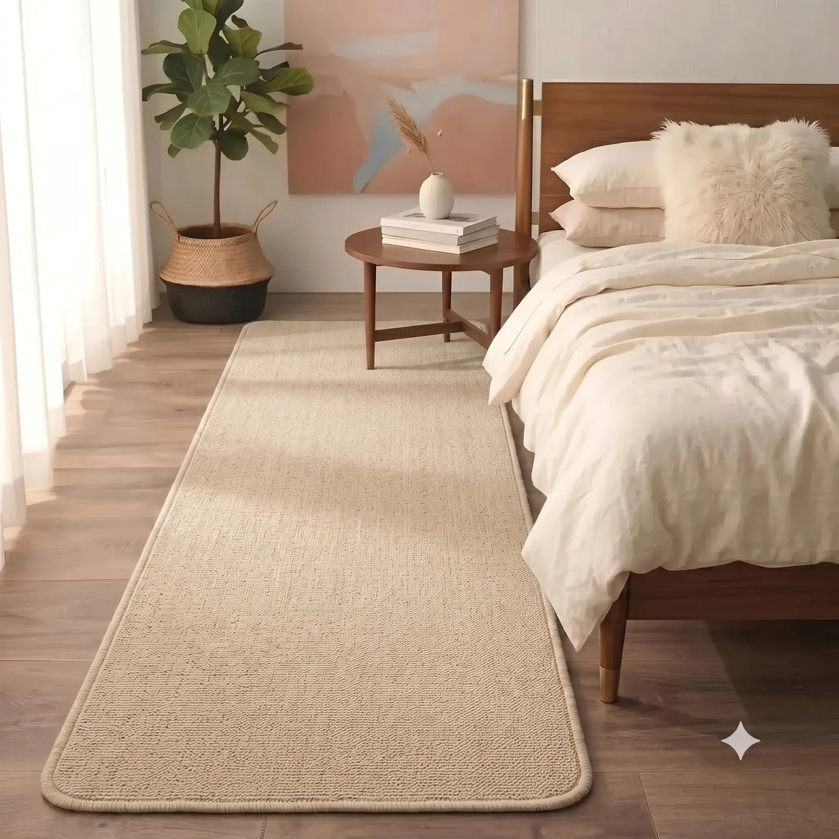 Alfombra Nórdica Furry 150x50 cm Base Antideslizante