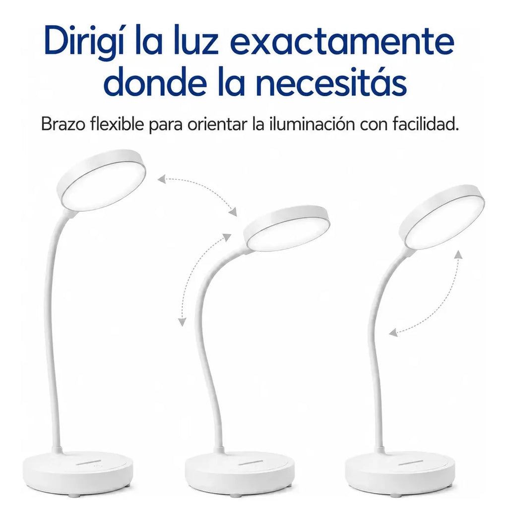 Velador LED Flexible Táctil Trafolec Luz Regulable