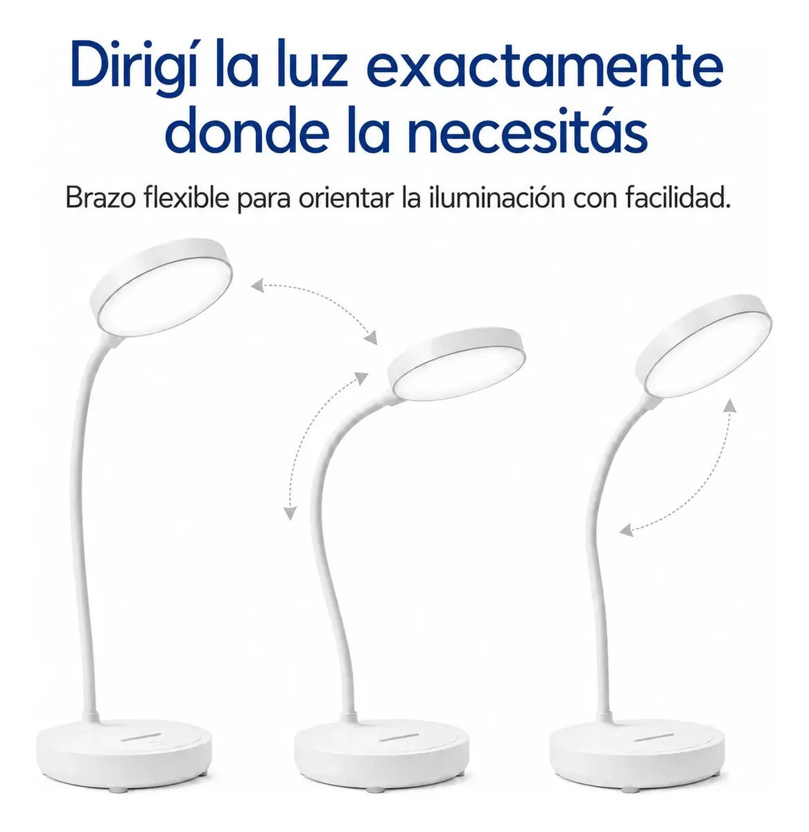 Velador LED Flexible Táctil Trafolec Luz Regulable