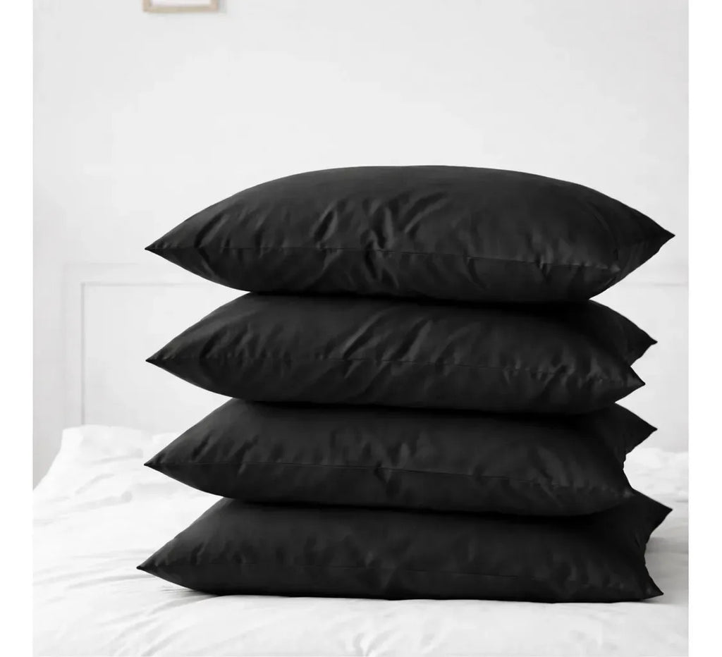 Combo x4 Almohadas Vellón Premium 60x35 cm Negro