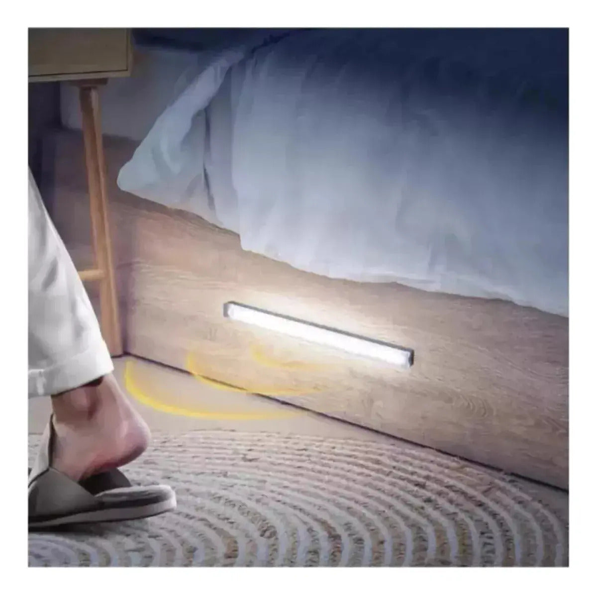 Barra Luz Led 60cm Combo X 2 Aluminio Bajo Alacena Cocina Luz Cálido Fría Neutra Veoquiero