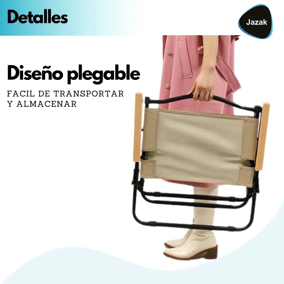 Reposera Plegable Sunfield de Acero con Tela Oxford Beige