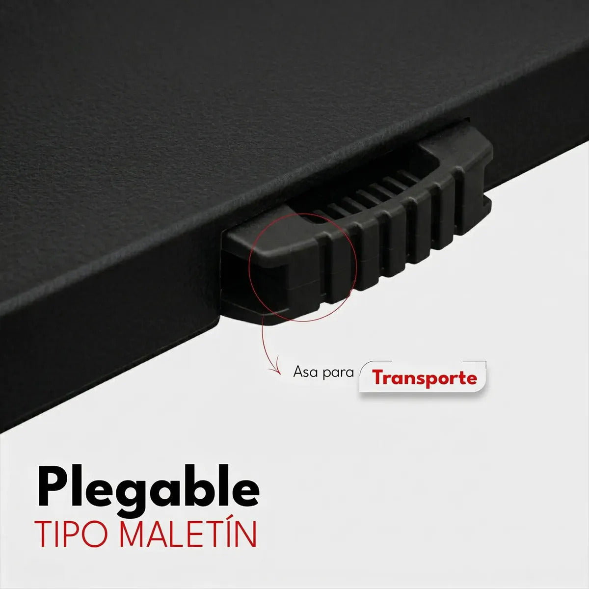 Mesa Plegable Exterior 180 cm Polipropileno y Hierro Negro