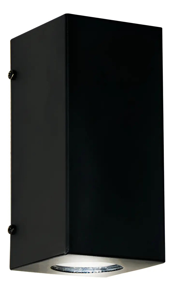 Aplique de Pared Bidireccional Mónaco GU10 Negro IP33