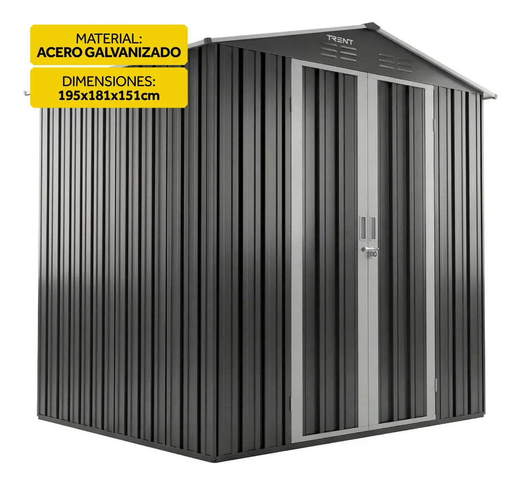 Cobertizo de Acero Galvanizado Trent 195x181x151 cm
