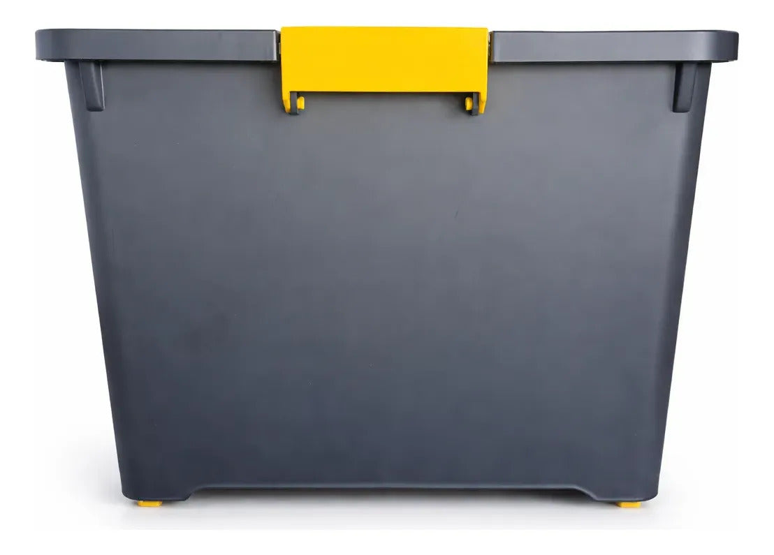 Cajas Organizadoras 60 L con Ruedas y Trabas — Pack x2