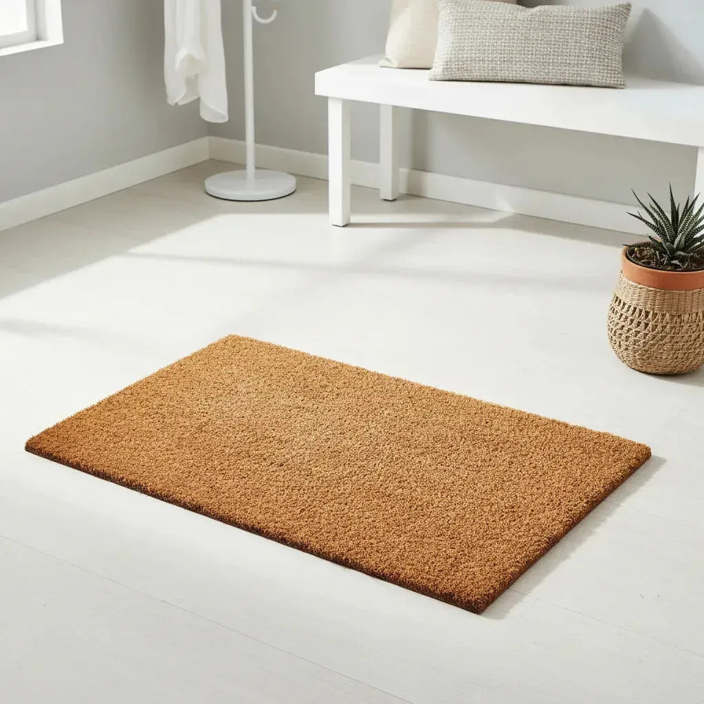 Felpudo de Coco Natural 60x40 cm Antideslizante