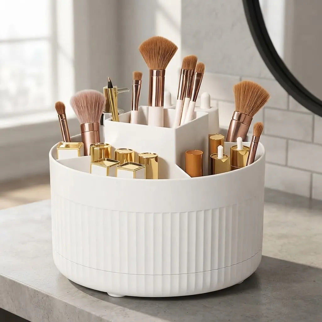 Organizador de Maquillaje Giratorio 5 Compartimientos