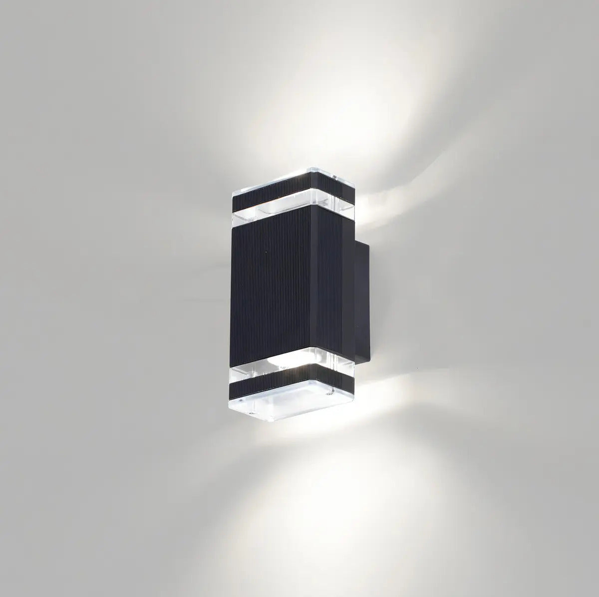 Aplique de Pared Exterior Bidireccional 2 GU10 14W IP65 Negro