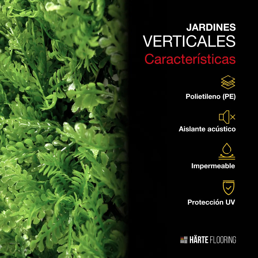 Panel de Jardín Vertical Artificial 50x50 cm Muro Verde
