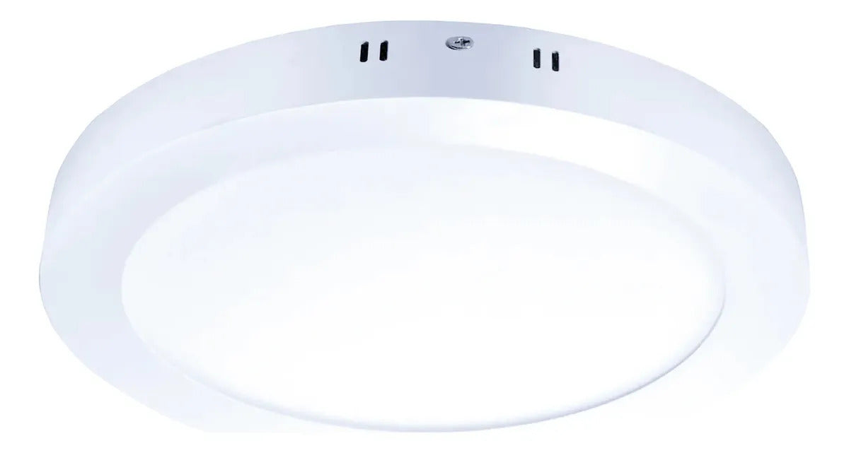 Panel Plafón LED 24W Redondo para Aplicar Exterior — Luz Fría