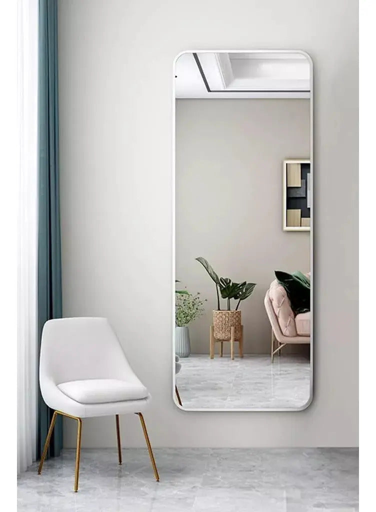 Espejo Rectangular 125x45 cm Moderno con Marco PVC