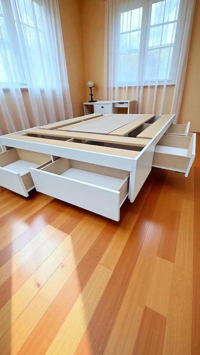 Cama Box Vicky 2 Plazas 140x190 cm con Cajones
