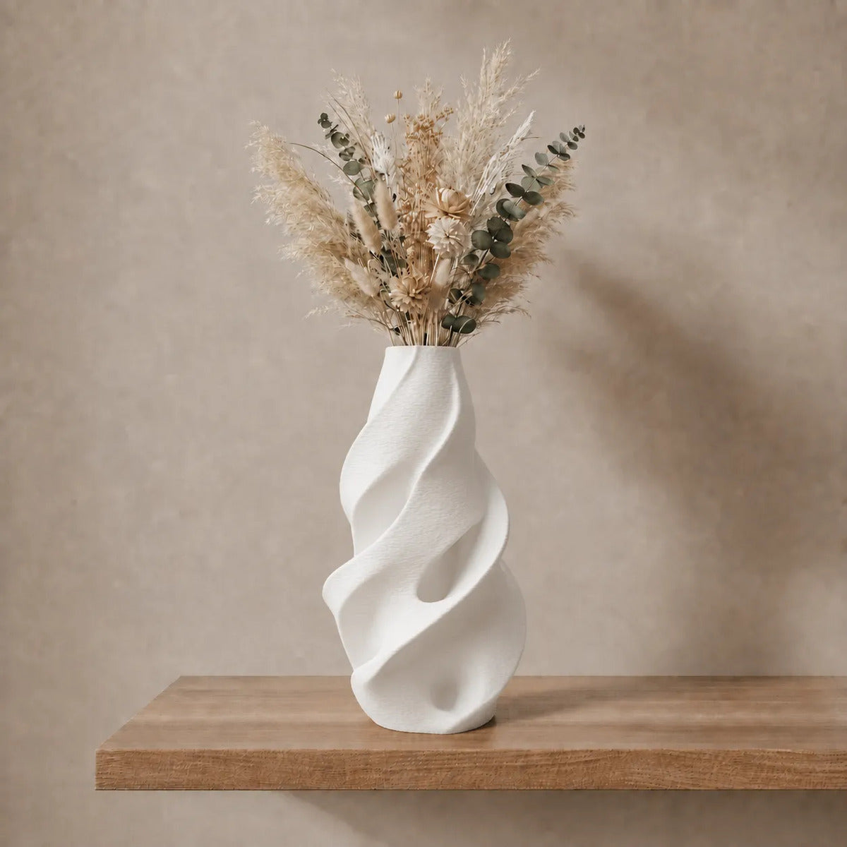 Florero Jarrón Nórdico Twists Minimalista 18 cm